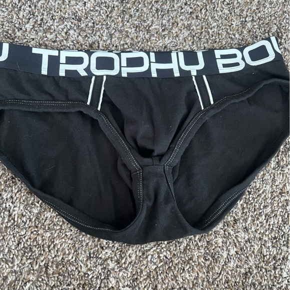 Andrew Christian Black Briefs with Bold Waistband - Picture 1 of 2